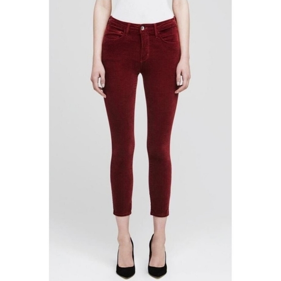 L'AGENCE Denim - L'AGENCE Women's High Rise Jeans in Burgundy